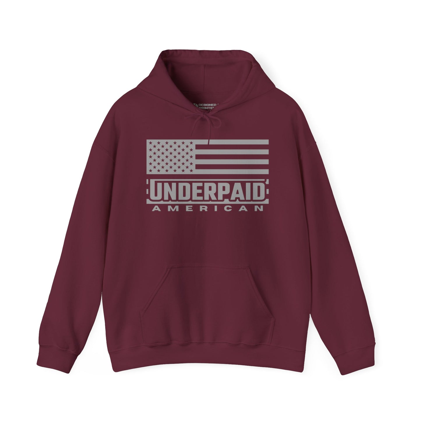 UNDERPAID AMERICAN - Men's Hoodie