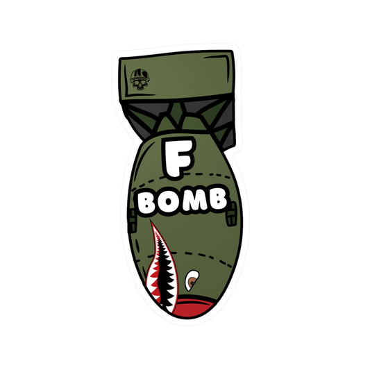 F BOMB-6" Sticker