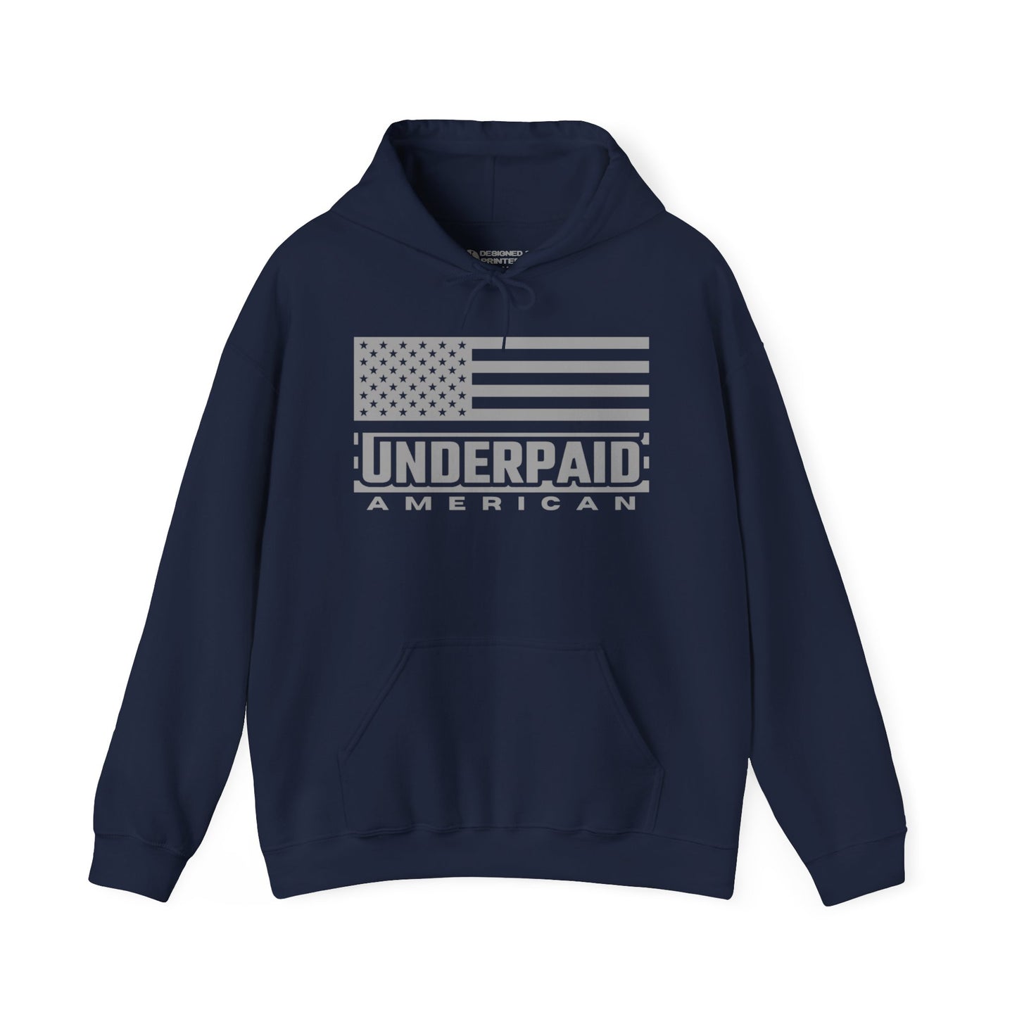 UNDERPAID AMERICAN - Men's Hoodie