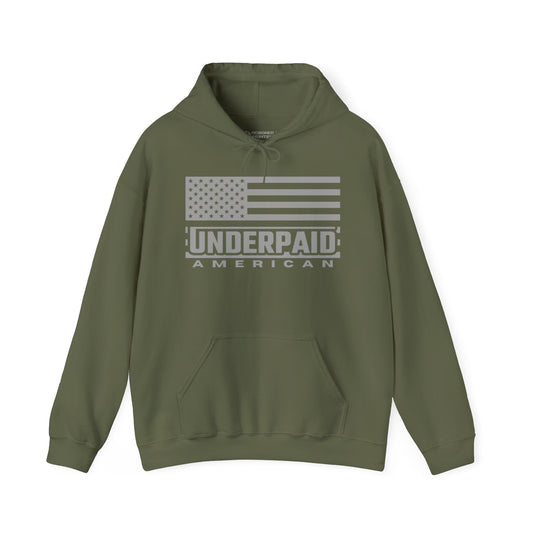 UNDERPAID AMERICAN - Men's Hoodie