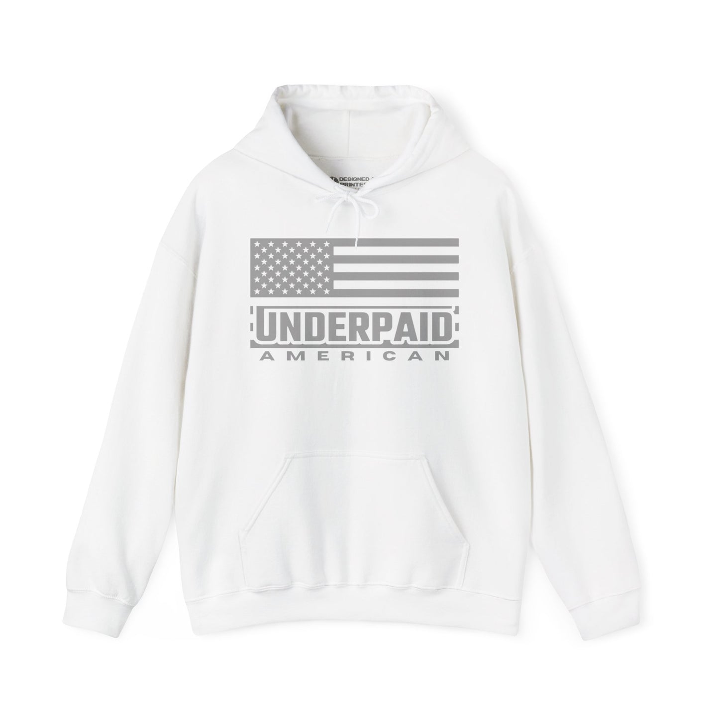 UNDERPAID AMERICAN - Men's Hoodie