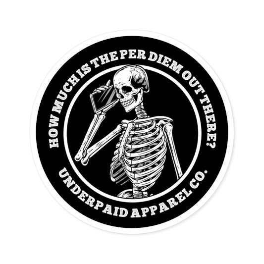 2" PER DIEM-Hardhat Sticker