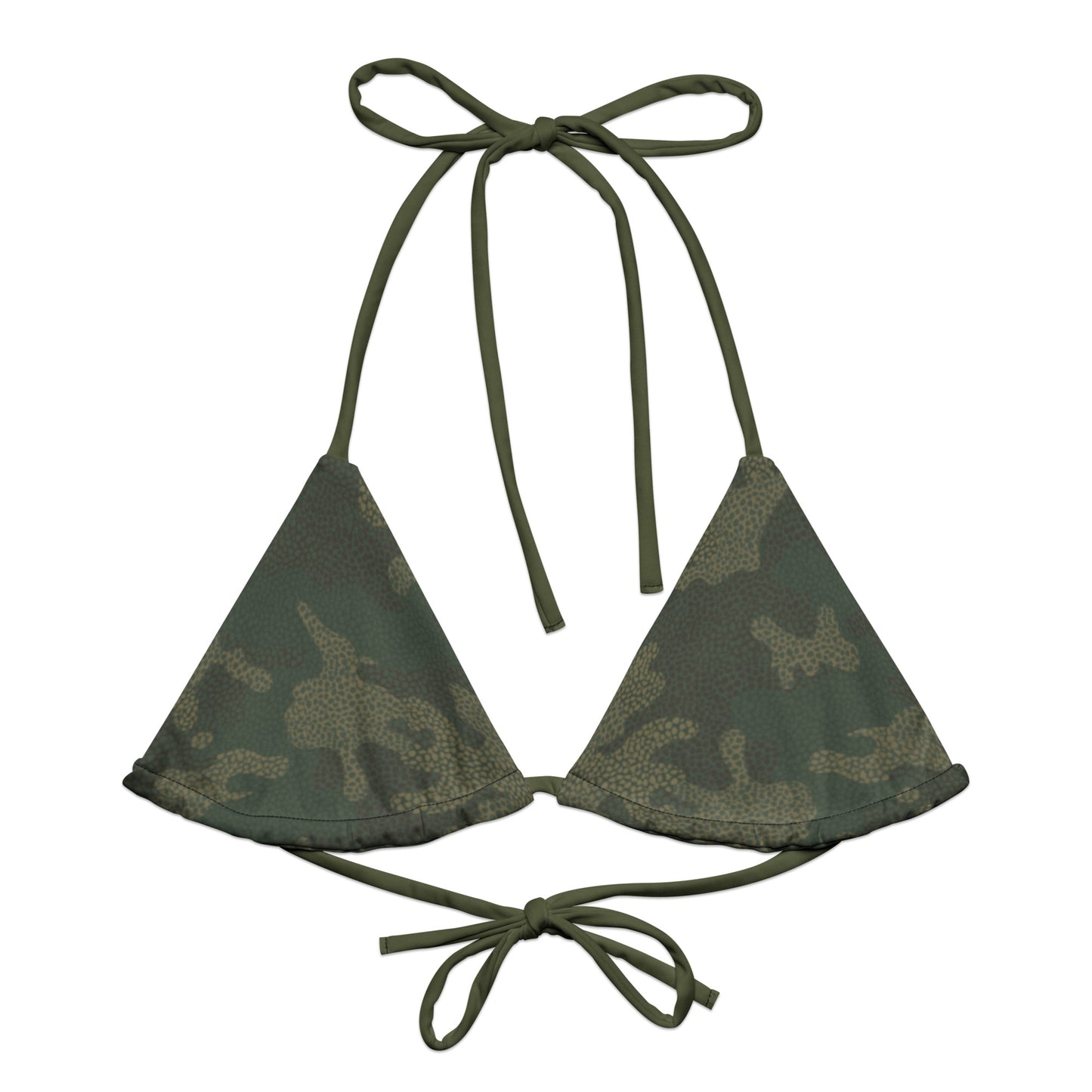 Camo-String Bikini Top