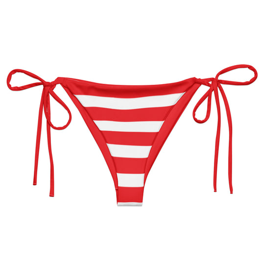 American Flag-String Bikini Bottoms