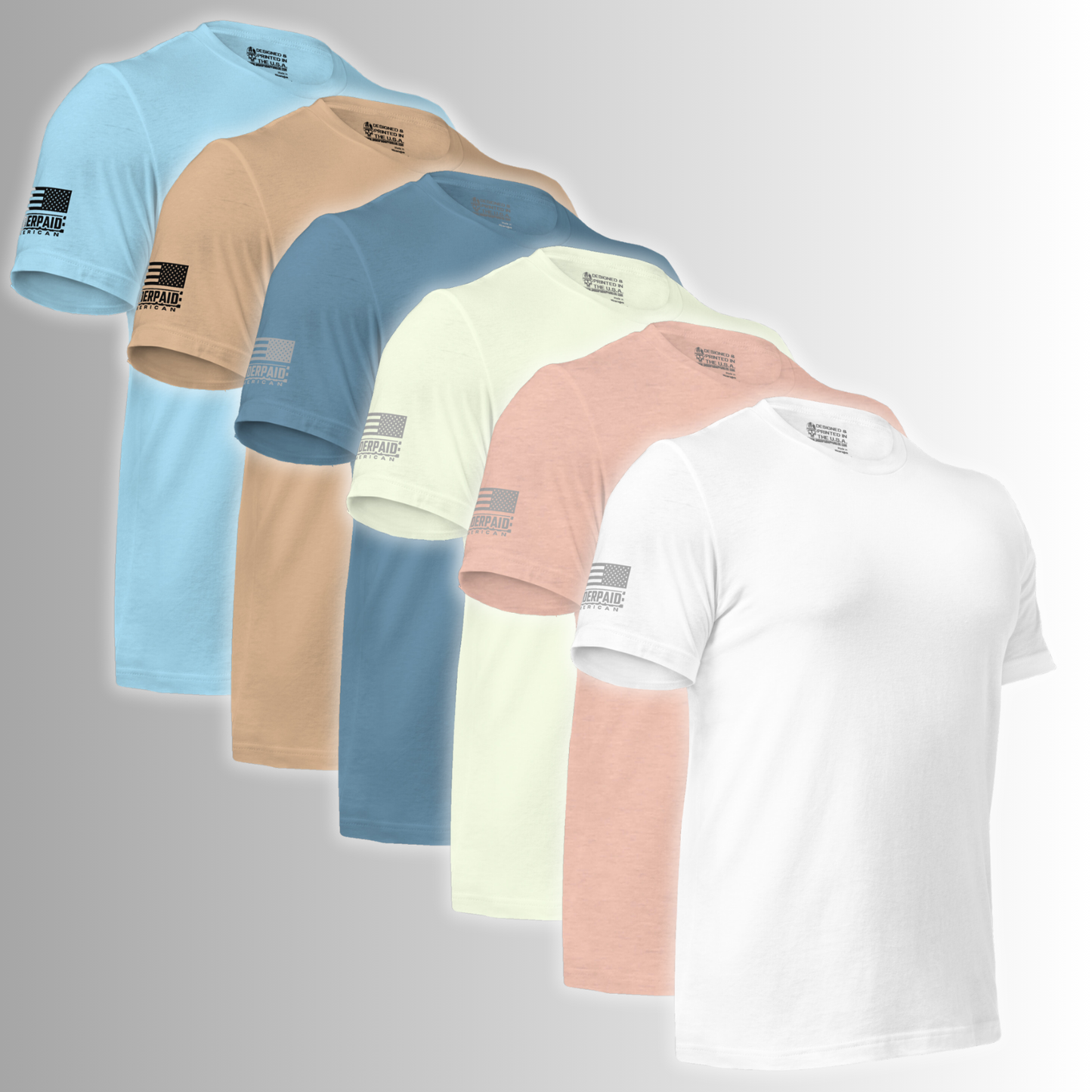 (6pk) Summer Bundle-Men's PERFECT FIT Short Sleeve Tee's