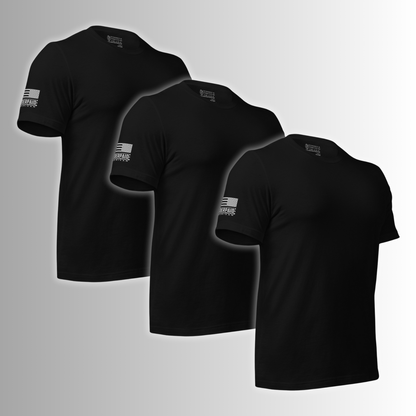 (3pk) Stealth Bundle-Men's PERFECT FIT Short Sleeve Tee's