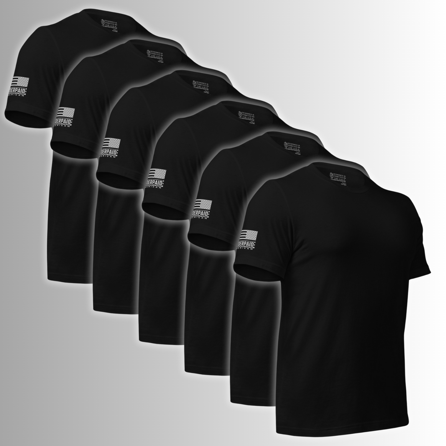 (6pk) Stealth Bundle-Men's PERFECT FIT Short Sleeve Tee's