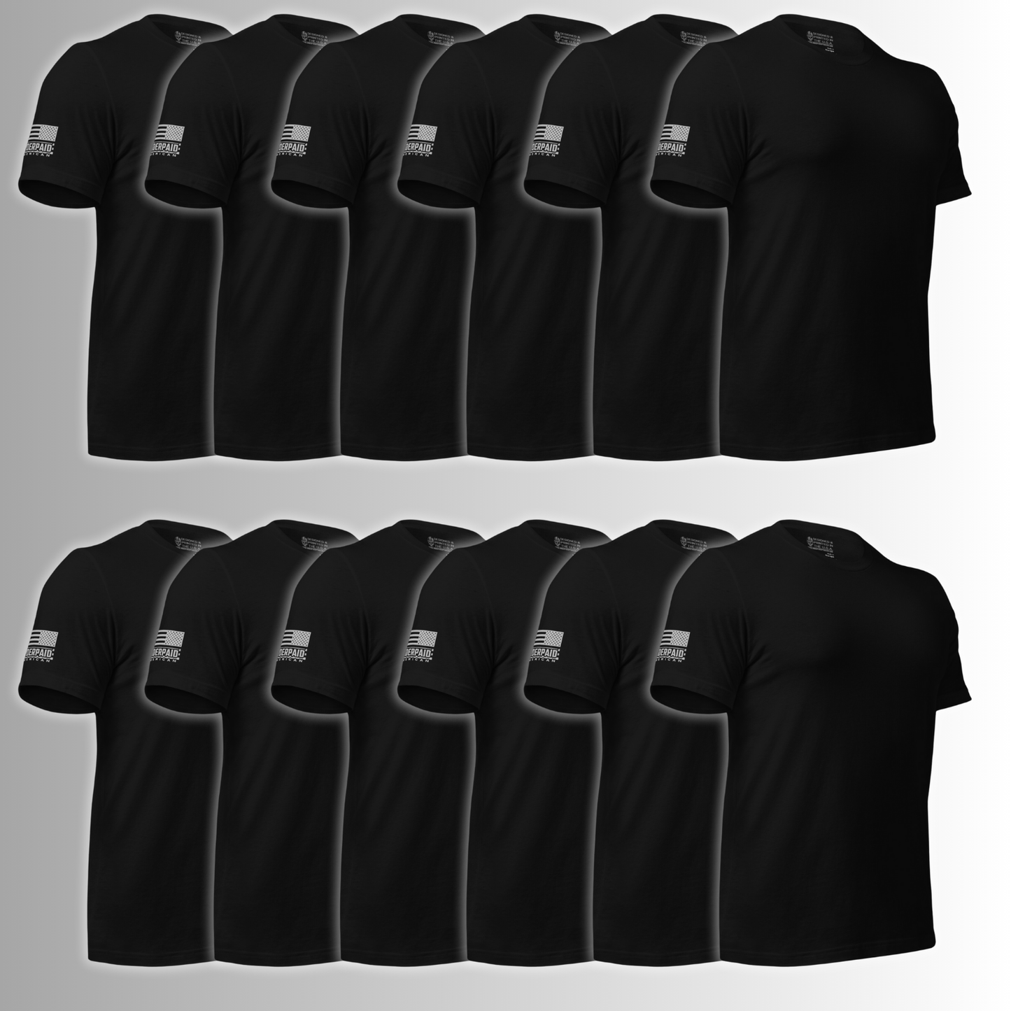 (12pk) Stealth Bundle-Men's PERFECT FIT Short Sleeve Tee's