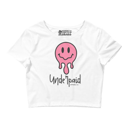 SMILEY-Women's Crop Top Tee