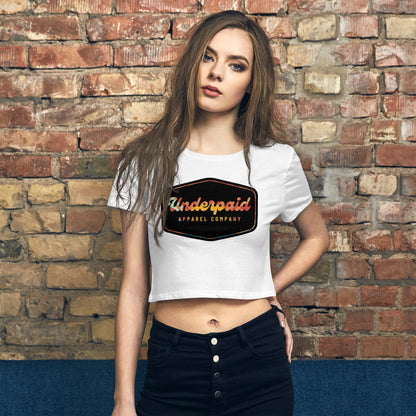 SURFS UP-Women's Crop Top Tee